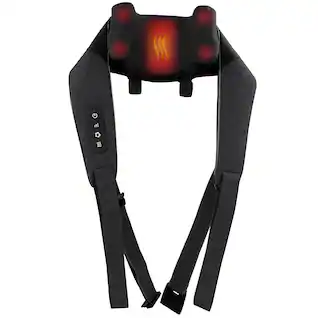 Miko - Wave Heated Neck & Back Massager with Heat, Cordless and Hands-Free - Black