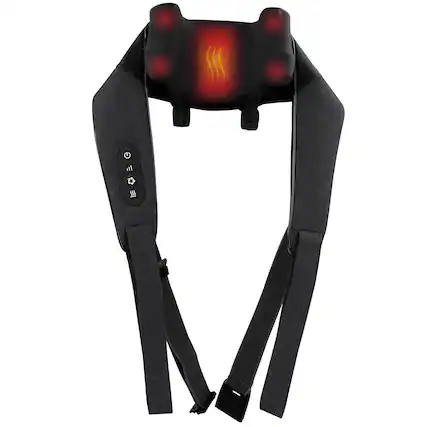 Front. Miko - Miko Wave Heated Neck & Back Massager with Heat, Cordless and Hands-Free - Black.