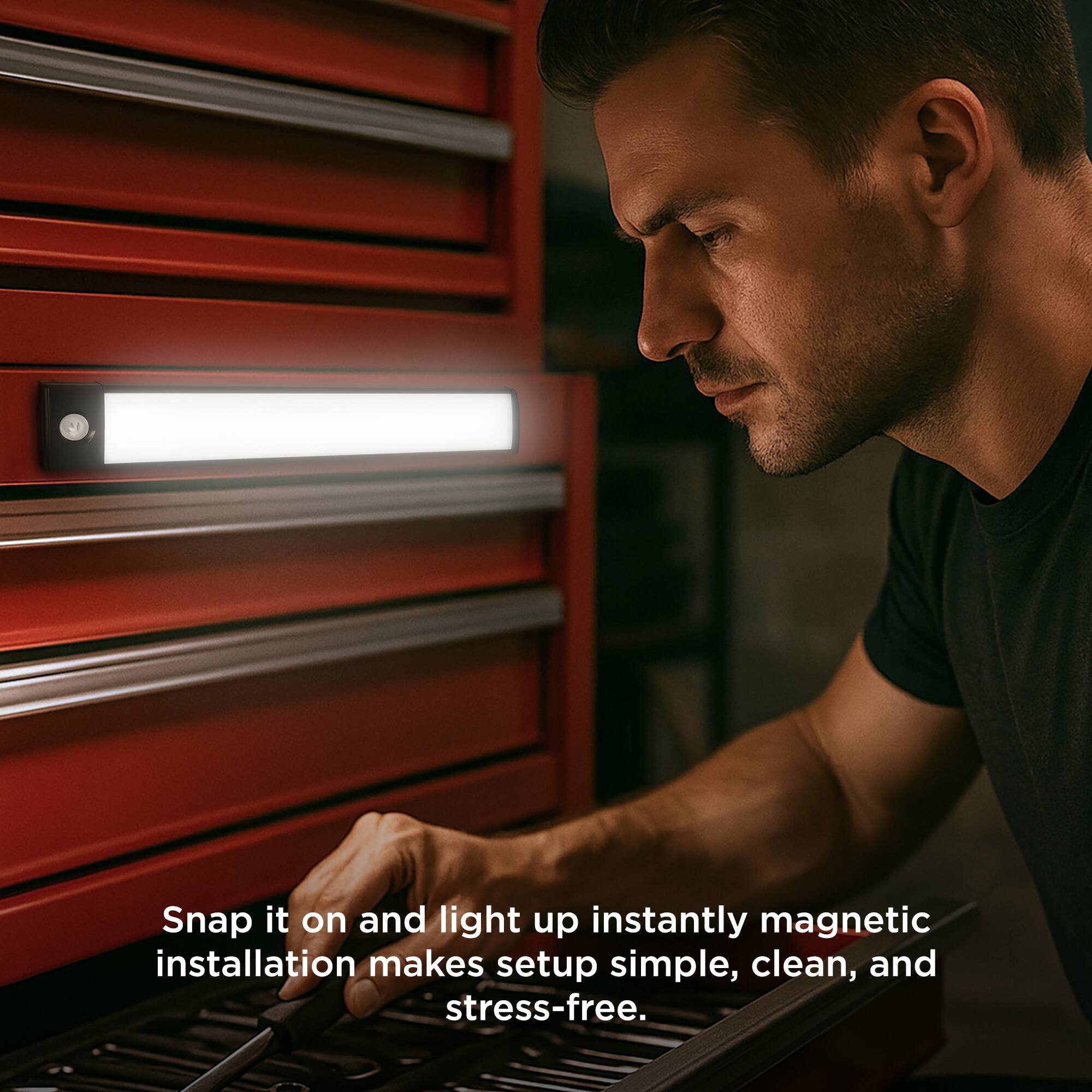 Snap it on and light up instantly magnetic installation makes setup simple, clean, and stress-free.