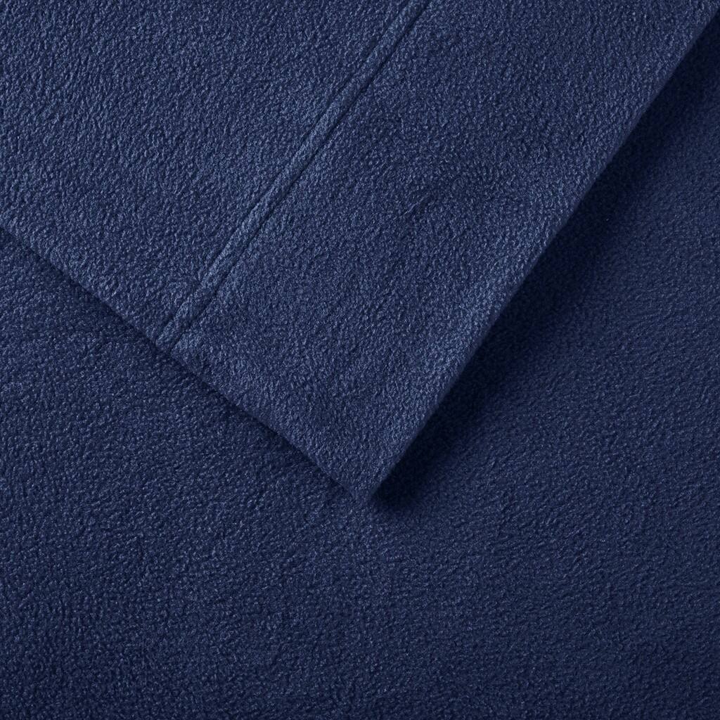 Alt View 5. Gracie Mills - Gracie Mills Lenora Microfleece Cozy Sheet Set - Navy.