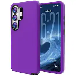 Dteck - Rugged Case for Samsung Galaxy S26 Ultra, Slim & Tough Pocket-Friendly Shockproof Protective Phone Cover - Deep Purple