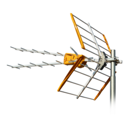 Televes - V Zenit UHF Antenna (149221) - Orange & Silver