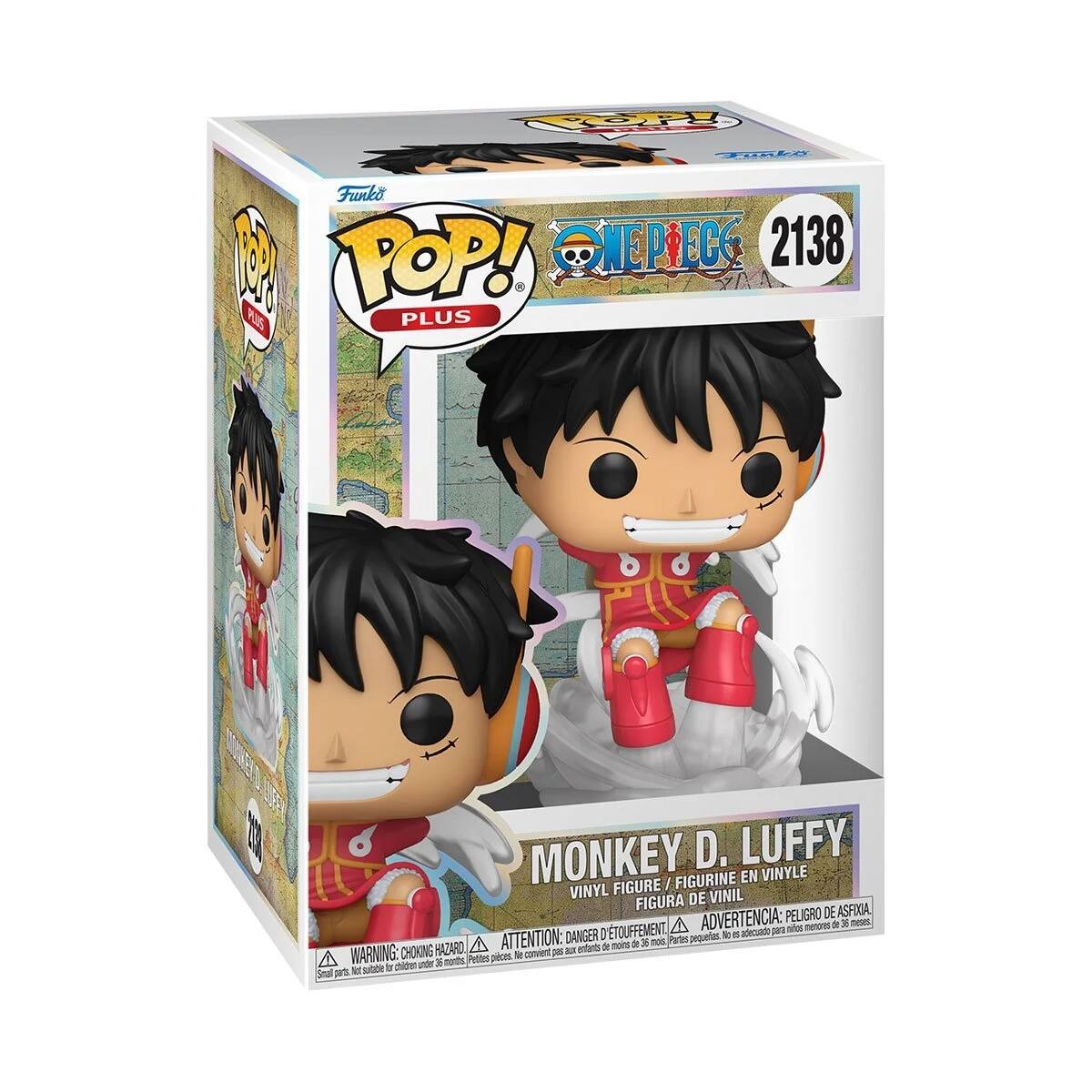 Funko POP! Plus  
ONE PIECE 2138  
MONKEY D. LUFFY  
VINYL FIGURE / FIGURINE EN VINYLE / FIGURA DE VINIL / FIGURA DE VINIL  

WARNING: CHOKING HAZARD - Small parts. Not for children under 3 years.  
ADVERTENCIA: PEQUEÑOS PIEZAS - DANGER DE SOUFFLETMENT - ADVERTENCIA: PEQUEÑOS PIEZAS - ADVERTENCIA: PEU DE RISQUE DE SOUFFLETMENT - ADVERTENCIA: PEQUEÑOS PIEZAS