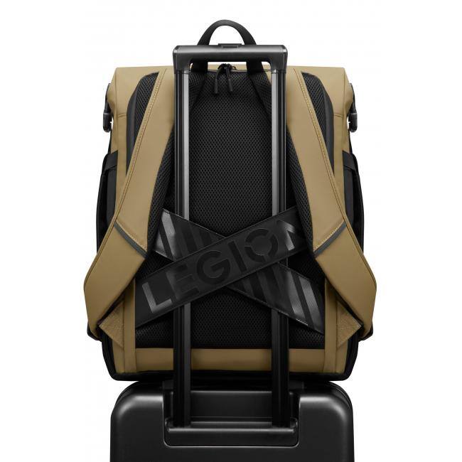 Alt View 5. Lenovo - Lenovo Legion GB500 16" Gaming Backpack Black with Yellow - Fits up to all Legion 16" laptops - 25L Storage Capacity - Black with Yellow.