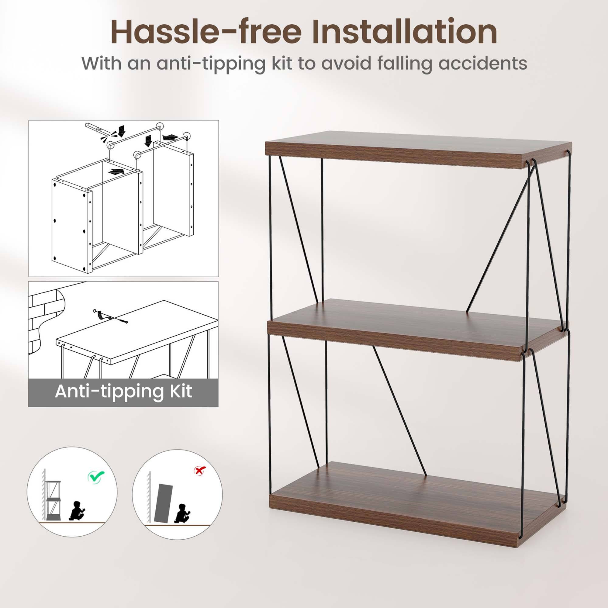 Hassle-free Installation
With an anti-tipping kit to avoid falling accidents
Anti-tipping Kit