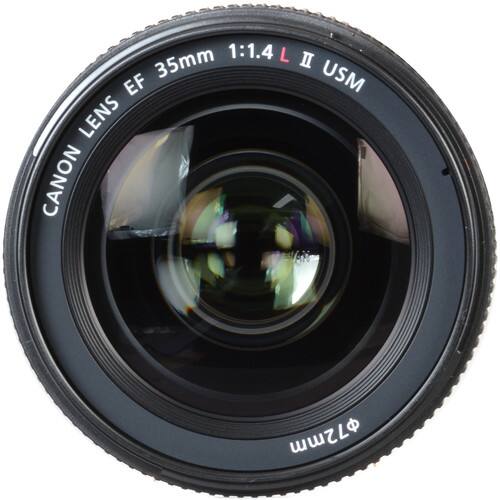 Canon EF 35mm f/1.4L II USM Lens 64GB Card Bundle Black