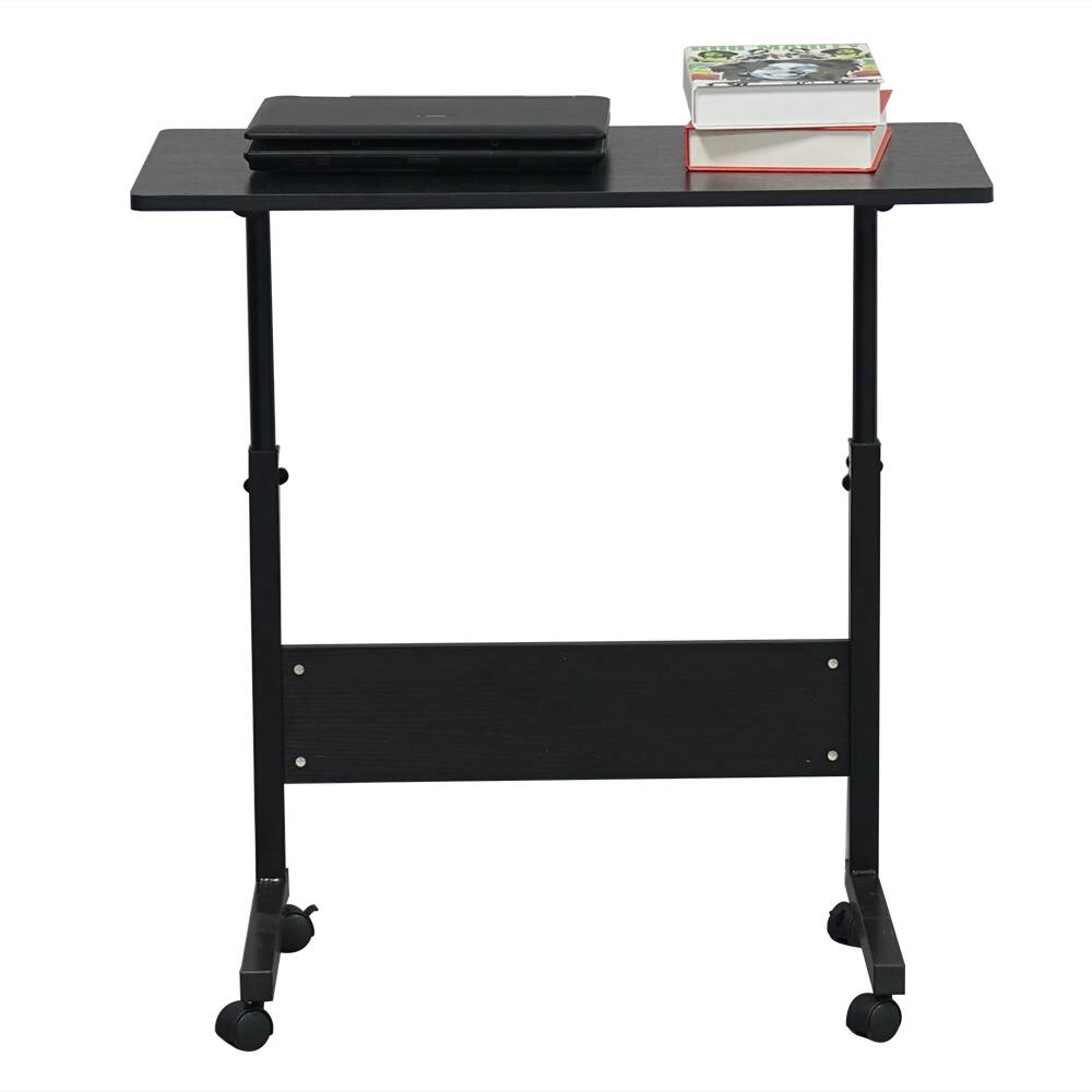 Alt View 4. Winado - Home Side Table Sofa End Cart Laptop PC Rolling Computer Desk Stand Coffee Tray - Black.