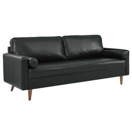Valour 81" Leather Sofa by Modway - Black