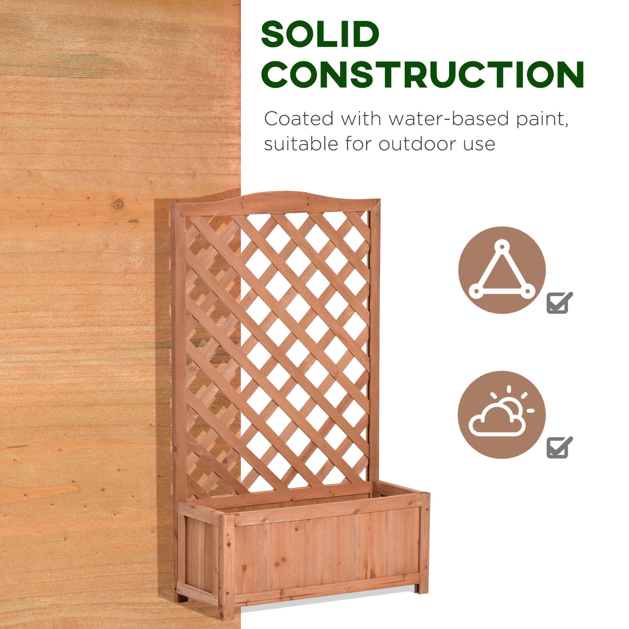 SOLID CONSTRUCTION  
Coated with water-based paint, suitable for outdoor use