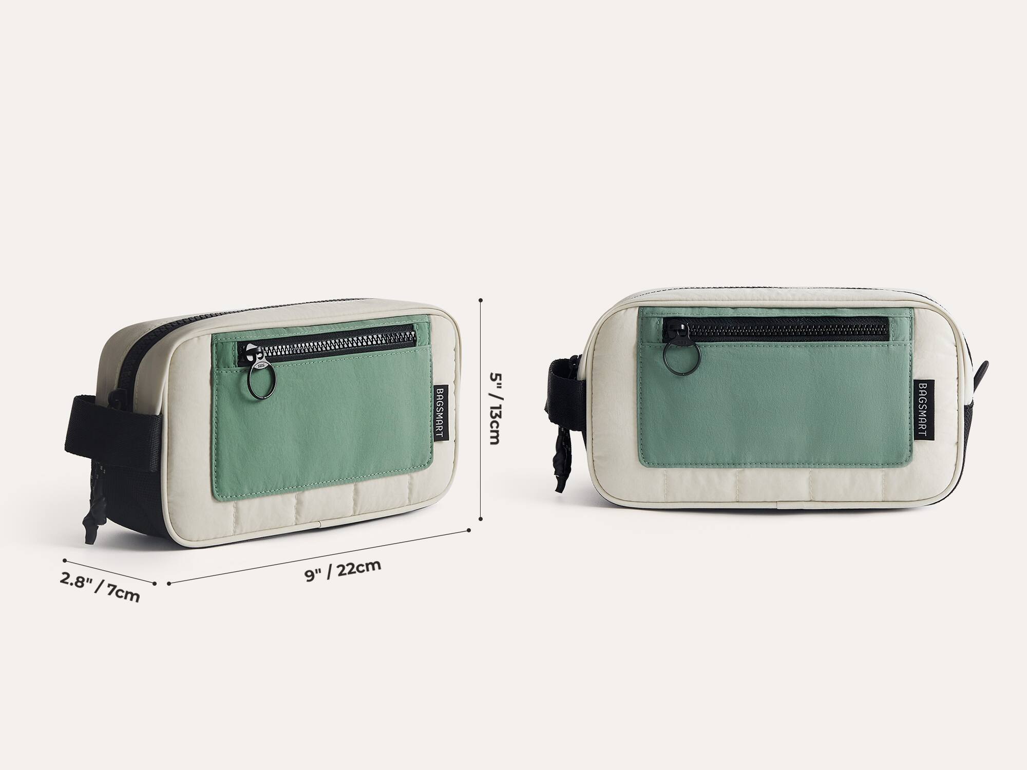 BAGSMART  
5" / 13cm  
BAGSMART  
2.8" / 7cm  
9" / 22cm