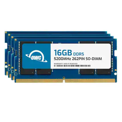 16GB DDR5 5200MHz 262PIN SO-DIMM
WARRANTY VOID IF REMOVED
OWC