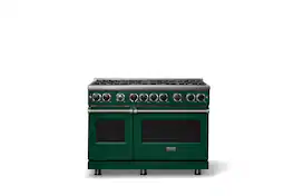 Viking - 48"W. 7.3 Cu. Ft. Freestanding Sealed 8 Burner LP Gas Range - Ivy - Ivy