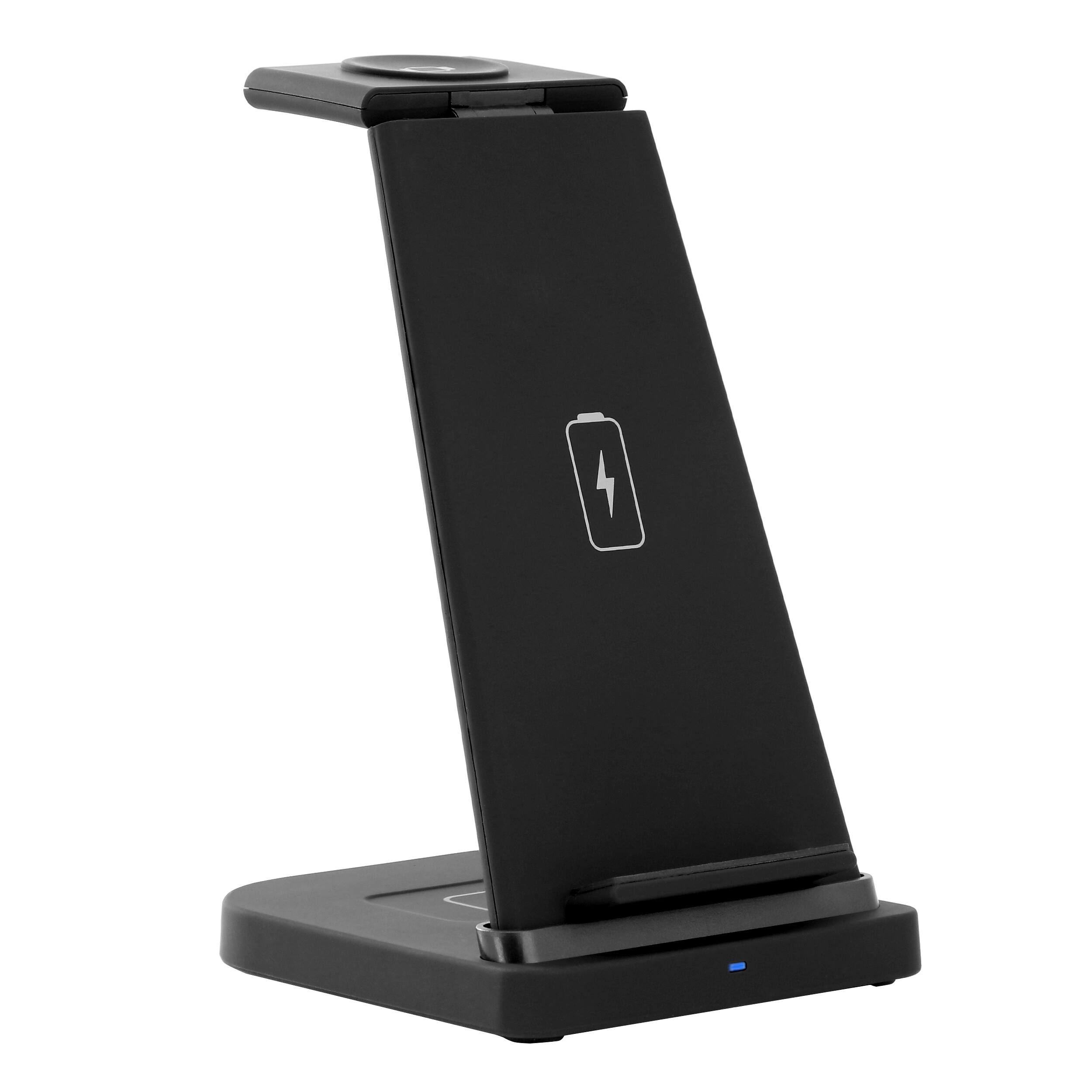 Alt View 3. Trexonic - Trexonic 3 in 1 Fast Charge Charging Station in Black - Black.