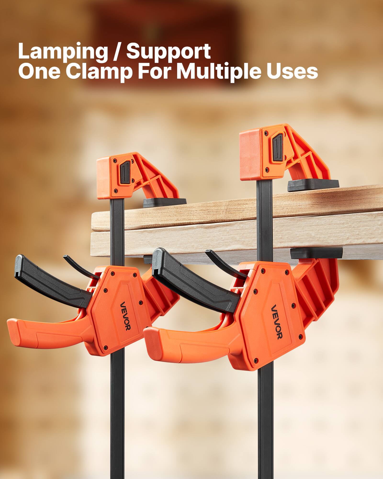 Lamping / Support  
One Clamp For Multiple Uses