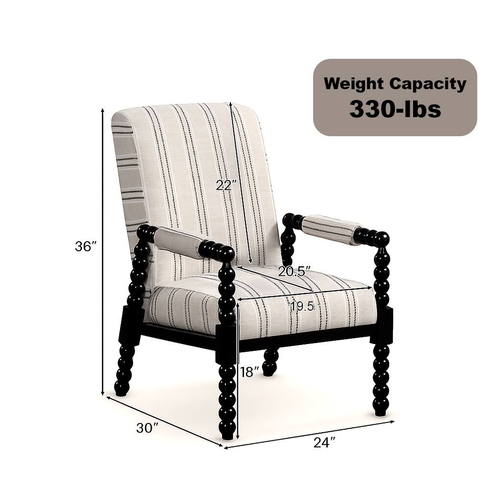 Weight Capacity: 330-lbs  
Dimensions:  
- Height: 36"  
- Width: 22"  
- Depth: 24"  
- Seat Height: 18"  
- Seat Depth: 20.5"  
- Back Height: 19.5"