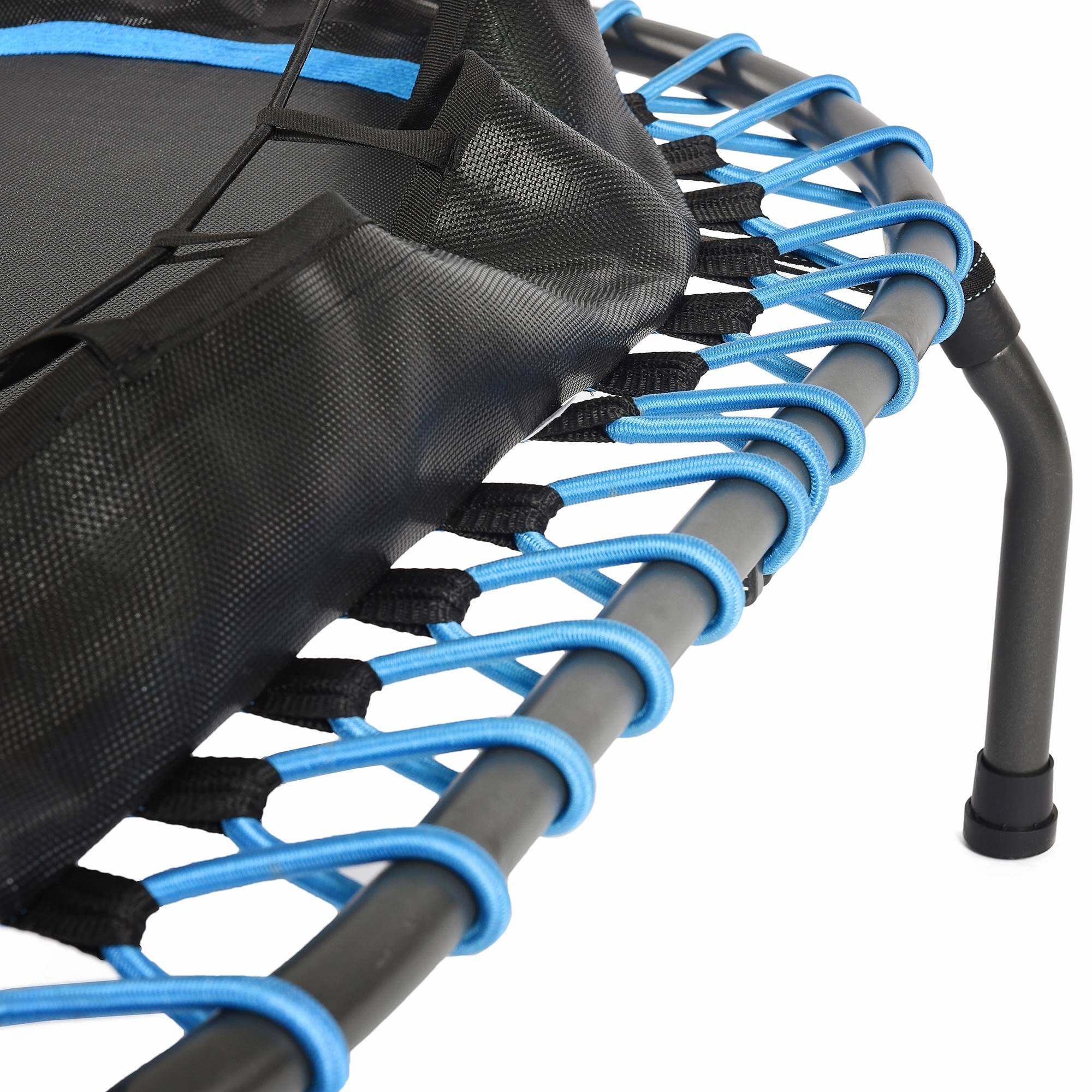 Alt View 3. Stamina Products - Stamina InTone Oval Fitness Rebounder Trampoline for Cardio with Handlebars - 49.5-Black.