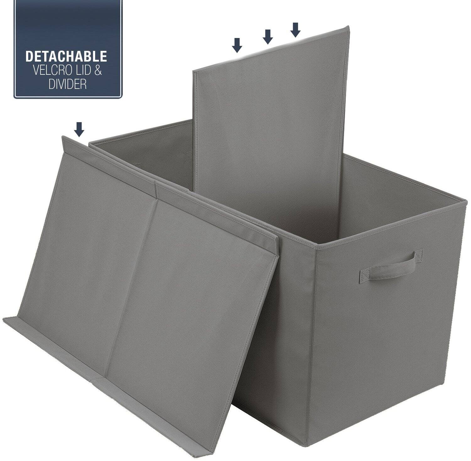 DETACHABLE VELCRO LID & DIVIDER