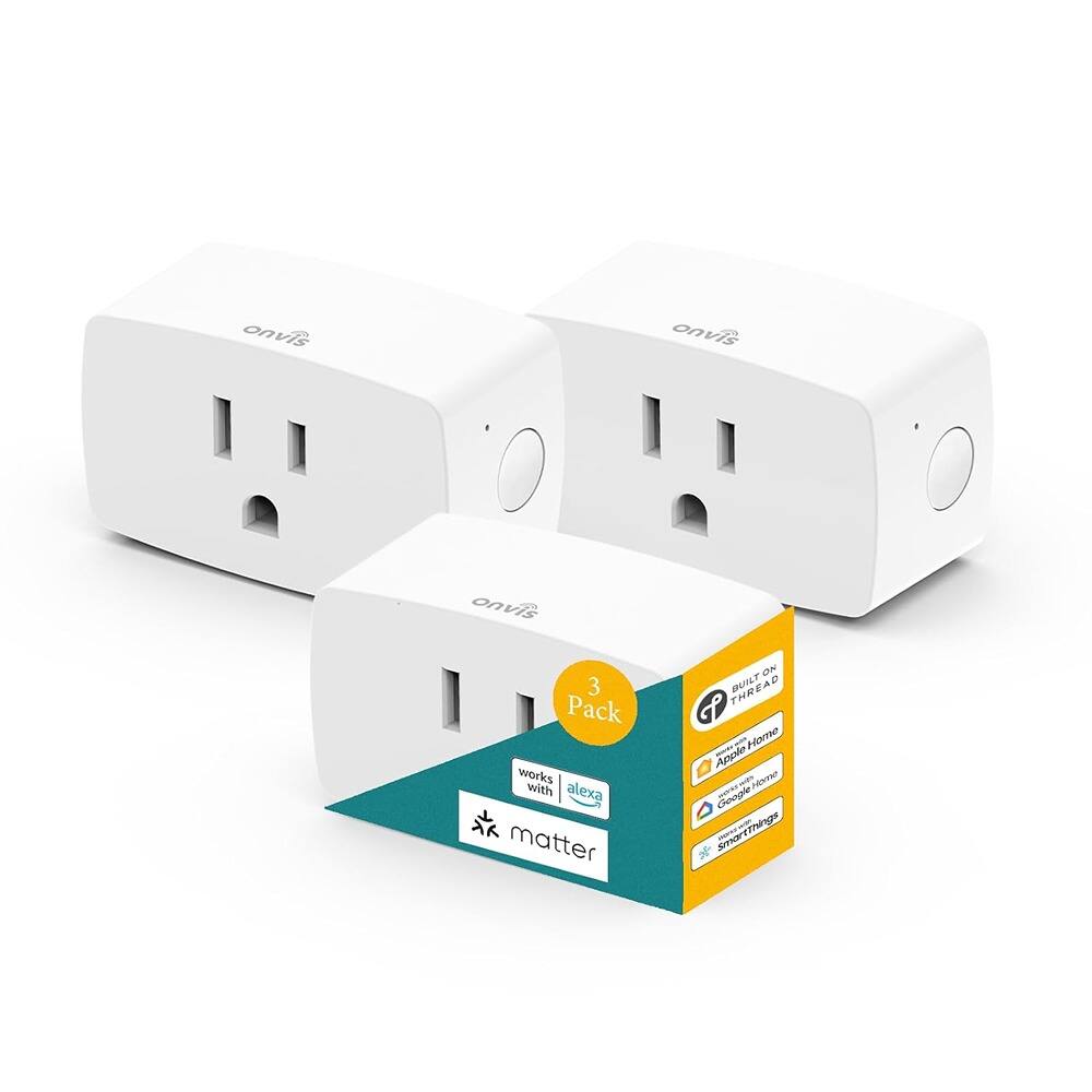 MOSZAR LLC Matter Smart Plug 3 Pack – 15A, App & Voice Control, Mini ...