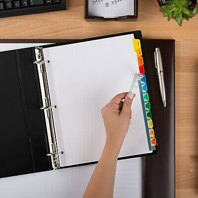 Alt View 6. Avery - Index Maker Paper Dividers with Print & Apply Label Sheets, 12 Tabs, 5 Sets/Pack - Multicolor.