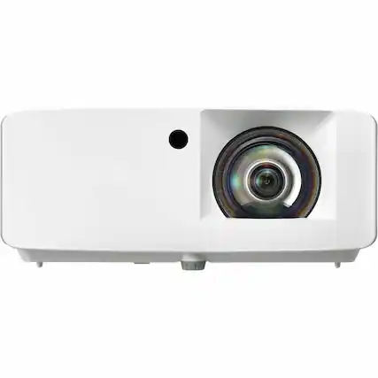 Front. Optoma - Optoma ZW350ST 3D Short Throw DLP Projector - 16:9 - White - High Dynamic Range (HDR) - Front - 1080p - 30000 Hour - White.