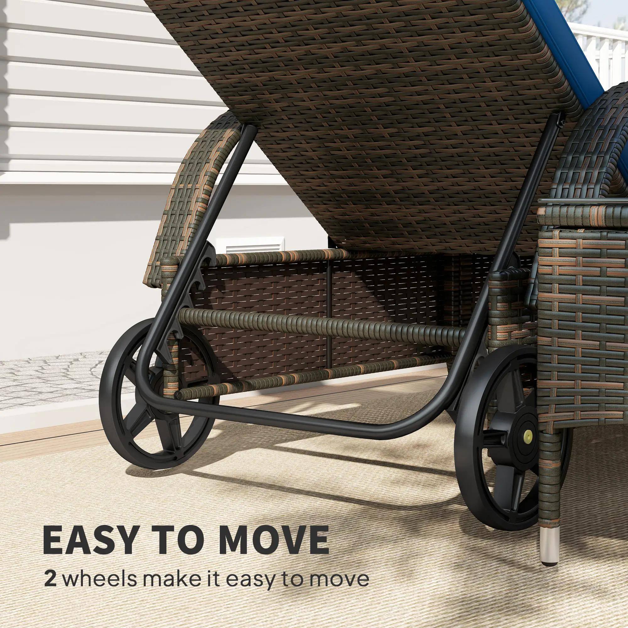 EASY TO MOVE
2 wheels make it easy to move