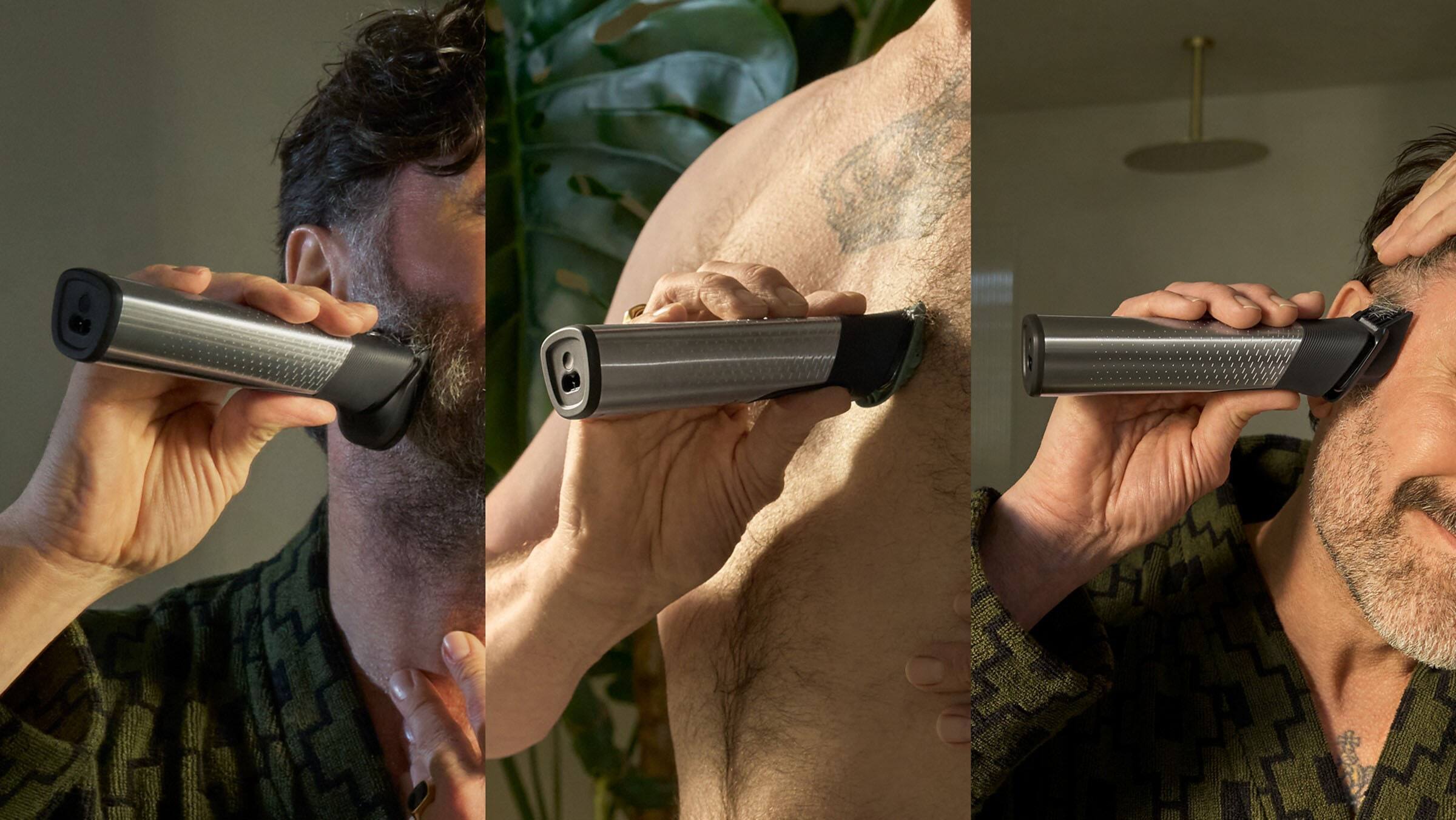 Alt View 18. Philips Norelco - Philips Norelco All-in-One 9000 Series 23-Piece Trimmer - MG9575/49 - Silver.