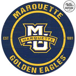 Jardine - Marquette Golden Eagles 20'' x 20'' Indoor/Outdoor Team Color Circle Sign - Navy