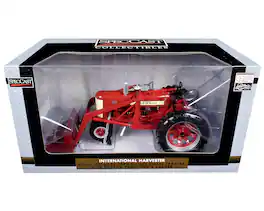 SpecCast Collectibles - Farmall 450 Narrow Front Diesel Tractor with Loader Red "Classic Series" 1/16 Diecast Model by SpecCast