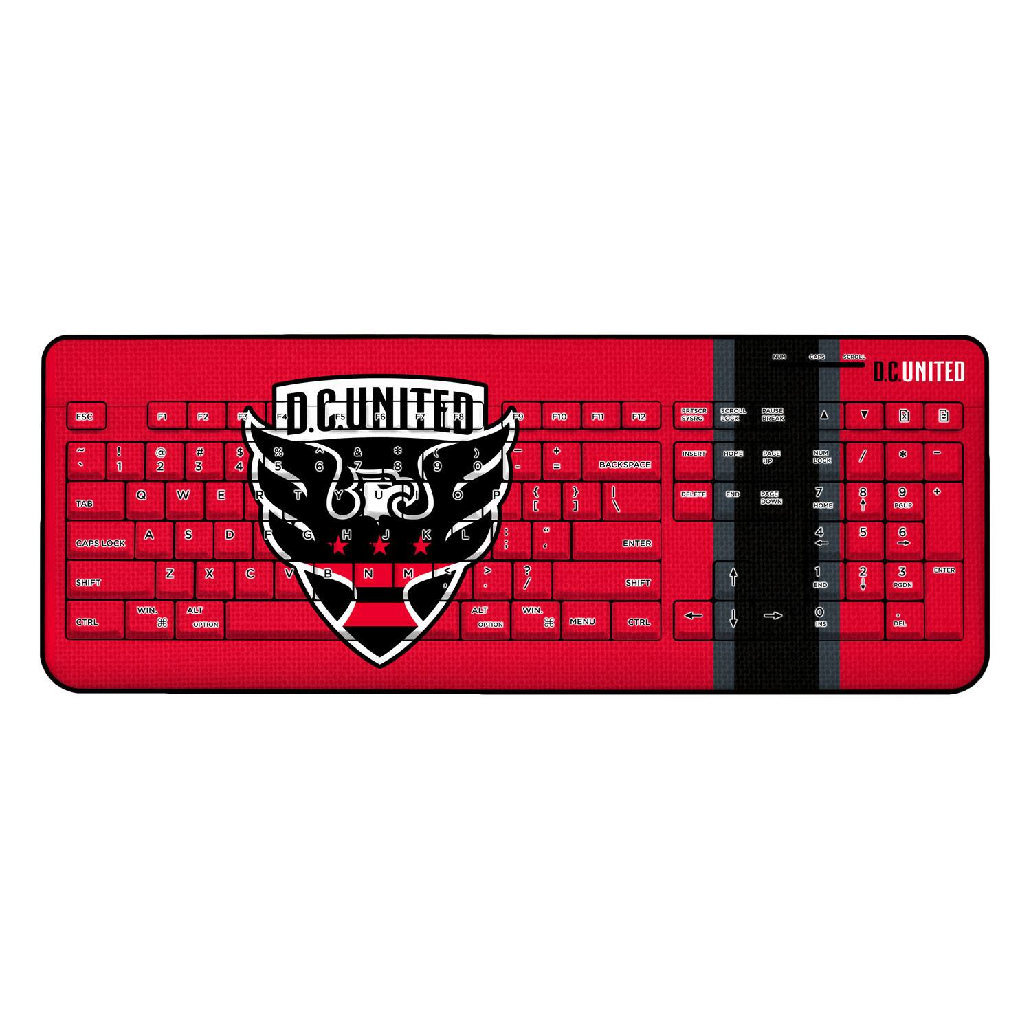 D.C. UNITED

ESC 1 2 3 4 5 6 7 8 9 0 - = BACKSPACE

TAB Q W E R T Y U I O P [ ] \

CAPS LOCK A S D F G H J K L ; ' ENTER

SHIFT Z X C V B N M , . / SHIFT

CTRL WIN ALT SPACE ALT CTRL

TAB F1 F2 F3 F4 F5 F6 F7 F8 F9 F10 F11 F12

PRINT SCREEN SCROLL LOCK PAUSE

INSERT HOME PAGE UP PAGE DOWN END

D.C. UNITED