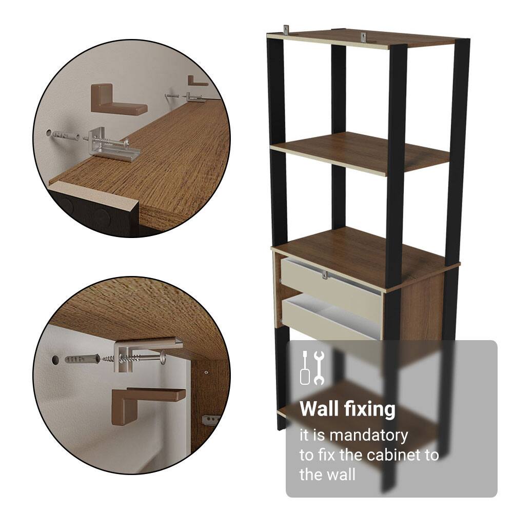 Wall fixing  
it is mandatory to fix the cabinet to the wall