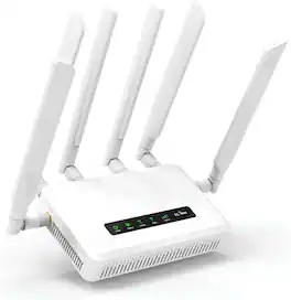 GL.iNet - GL-X3000 Spitz AX 5G Cellular Gateway Wi-Fi 6 Dual-SIM RV Use - White