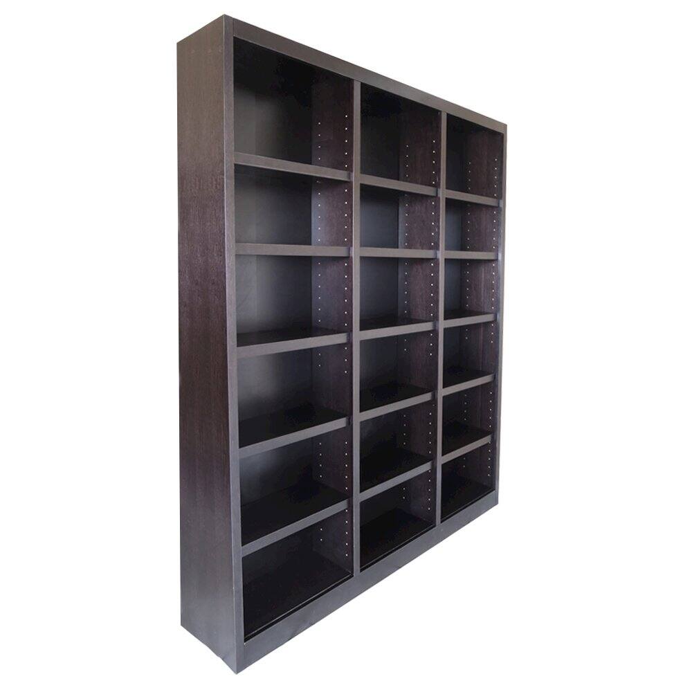 Angle. Concepts in Wood - 72 x 84 Wall Storage Unit Espresso Finish - Brown.