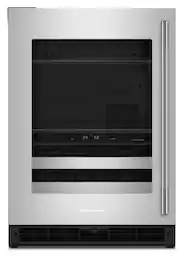 Black Cabinet/Stainless Steel Doors