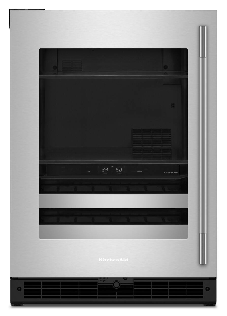 Black Cabinet/Stainless Steel Doors