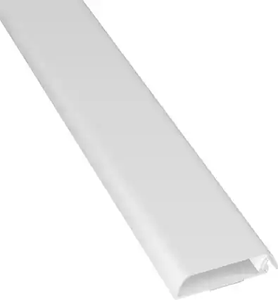 Front. D-Line - D-Line TV Cord Cover, Self-Adhesive - 2.36in (W) x 0.59in (H) x 30in Length - White.