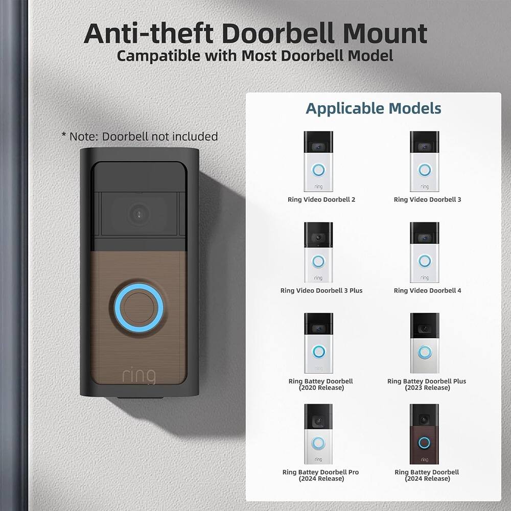 Schertz Anti Theft Ring Doorbell Mount – Adjustable Angle, No