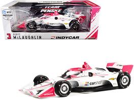 Greenlight - Dallara IndyCar #3 Scott McLaughlin "CarShop" Team Penske (Road Course Configuration) "NTT IndyCar Series" (2021) 1/18 - White And Pink