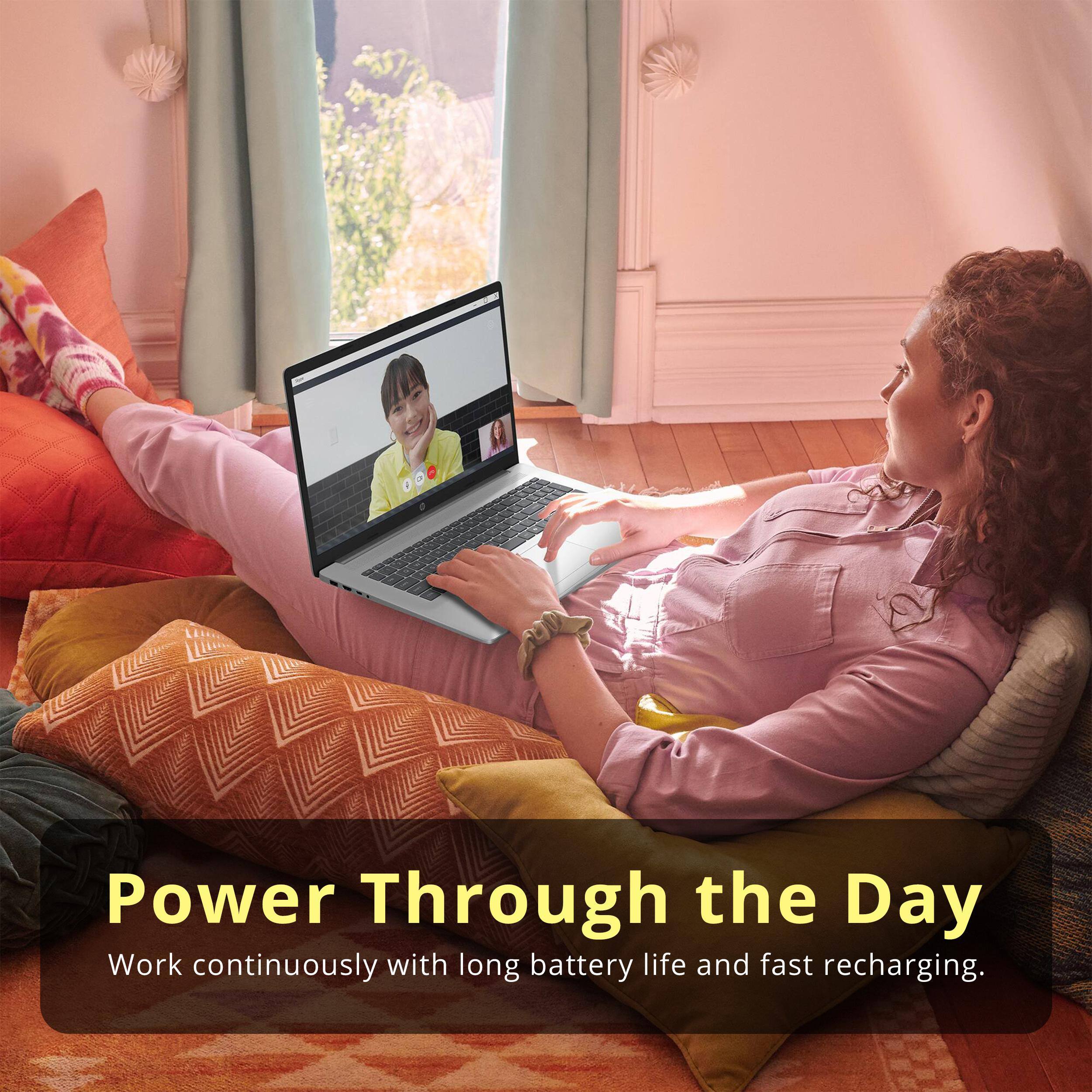 Power Through the Day  
Work continuously with long battery life and fast recharging.