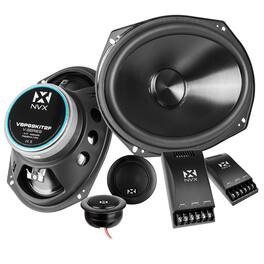 NVX - VSP69KIT2F 900W Peak (300W RMS) 6x9in 2-Ohm V-Series 2-Way Component Speaker System with 25mm Silk Dome Tweeters