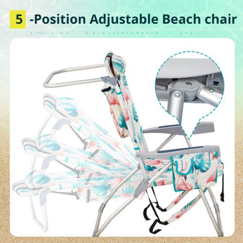 5-Position Adjustable Beach Chair