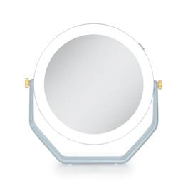 Zadro - LED Lighted Makeup Mirror with 5X/1X Magnifications - French Blue