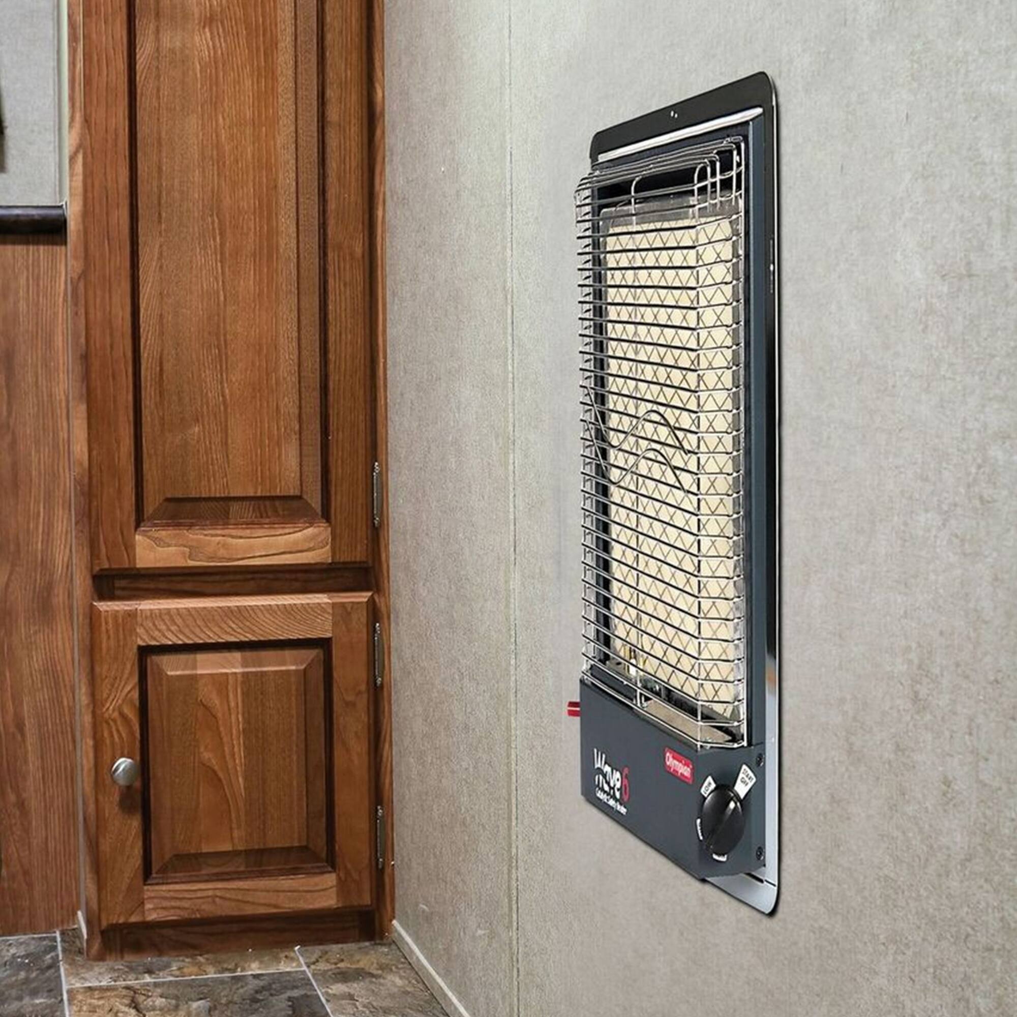 Alt View 3. Camco - Camco Olympian Wave-6 Portable Catalytic Safety Heater for RV Use, 6,000 BTU - Black.