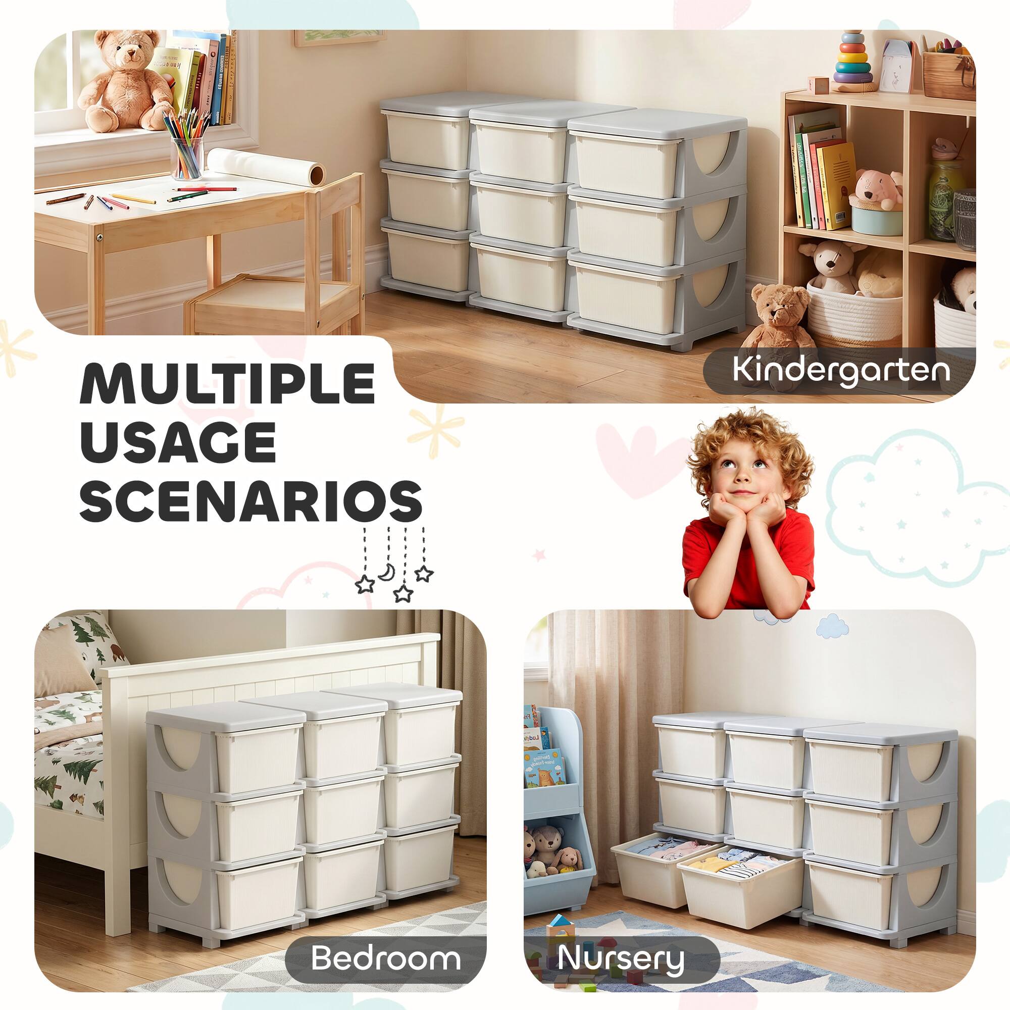 MULTIPLE USAGE SCENARIOS

Kindergarten

Bedroom

Nursery