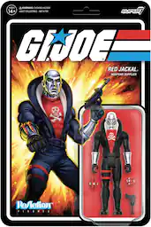 Super7 - G.I. Joe - ReAction Figures Wv8 - Red Jackal (Vac Metal) - Collectibles