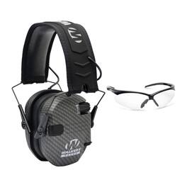 Walkers - Walker’s Razor Slim Electronic Muff with Shooting Glasses (Clear) - Carbon