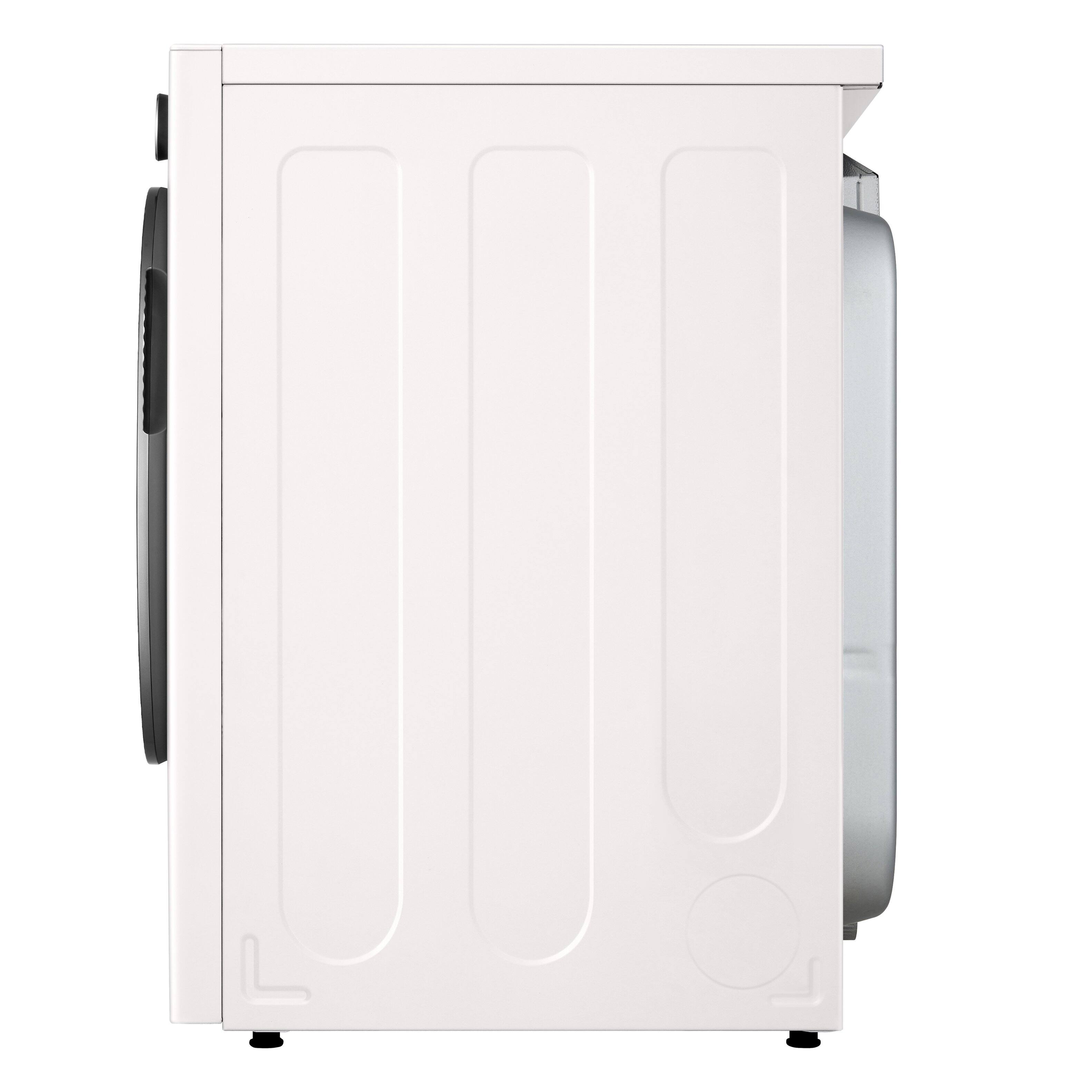 Alt View 13. LG - 7.4 Cu. Ft. Stackable Smart Electric Dryer with Steam and AI Sensor Dry - Alpine White.