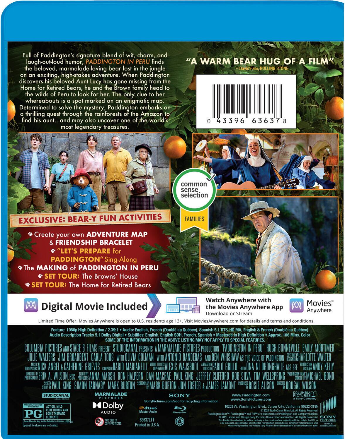 Alt View 1. Paddington in Peru   - BLU-RAY.