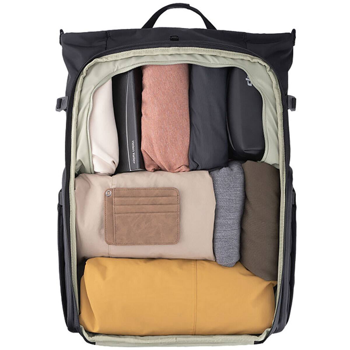 Alt View 3. PGYTECH - PGYTECH OneGo Roamer Tote Backpack 18L (Matte Black).