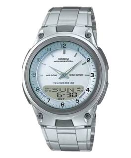 Casio - Men's Analog-Digital Sport Watch with Dial - AW-80D-7AV - Silver