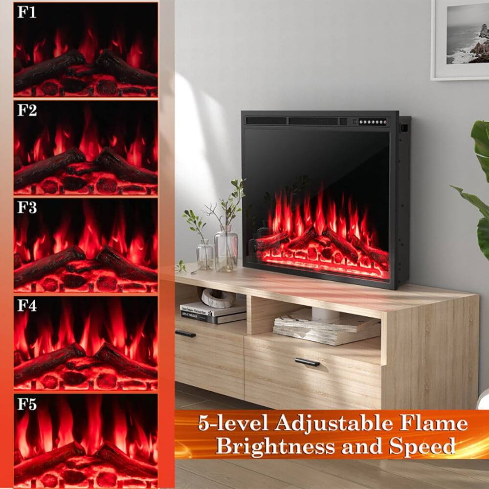 F1 F2 F3 F4 F5  
5-level Adjustable Flame Brightness and Speed
